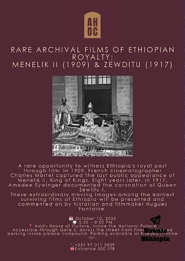 Rare Archival Films of Ethiopian Royalty