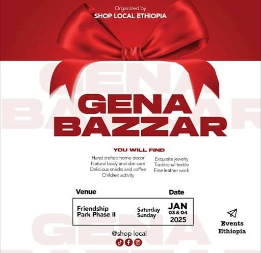 Shop Local Ethiopia Gena Bazaar