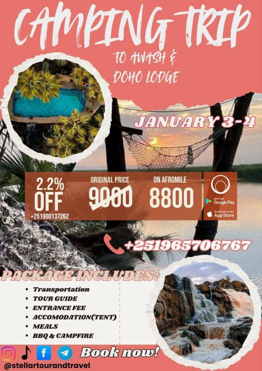 Awash & Doho Lodge Camping Trip