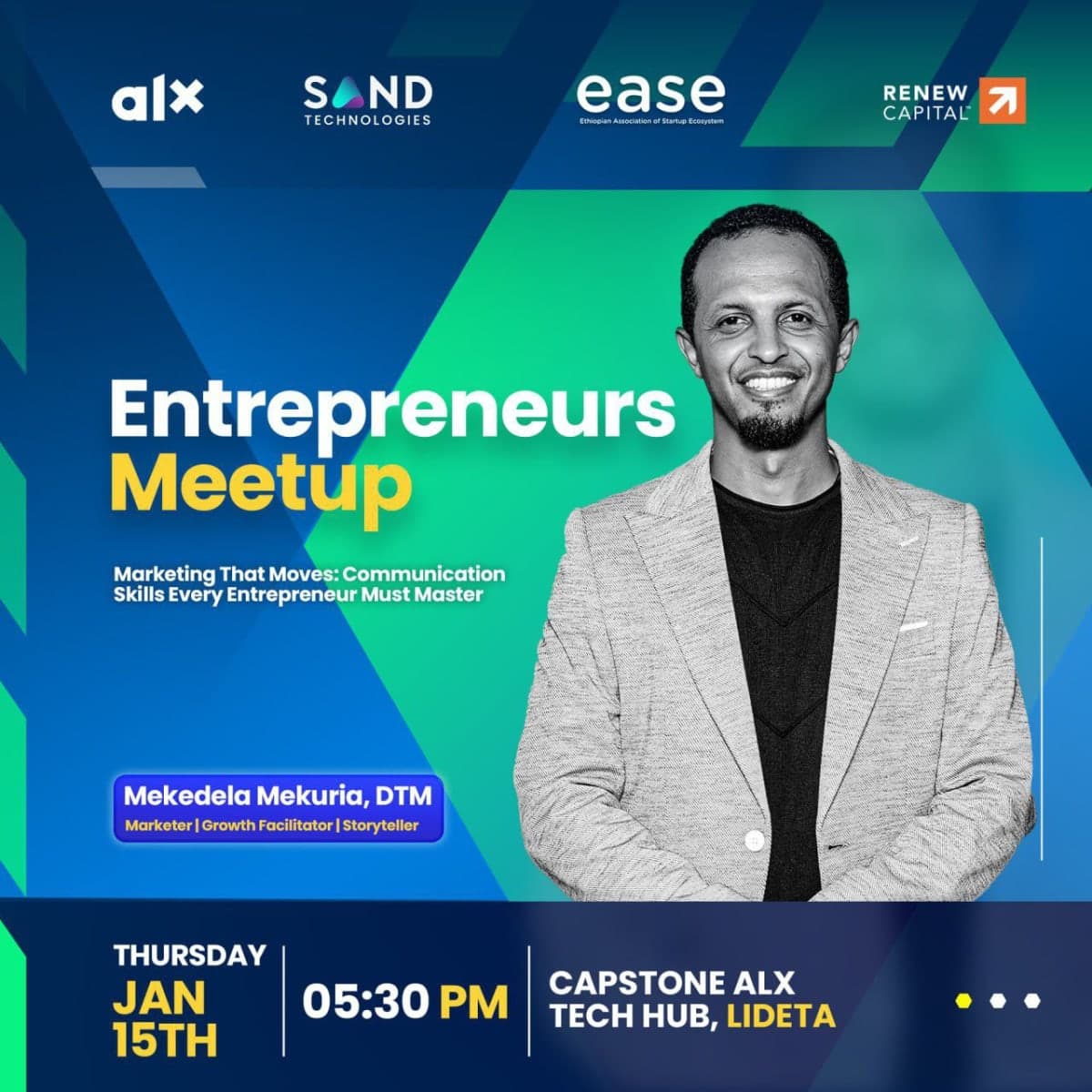 ALX Ethiopia Entrepreneurs Meetup with Mekedela Mekuria