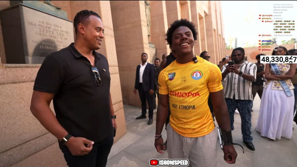 IShowSpeed Live Streaming from Adwa Memorial Museum, Ethiopia