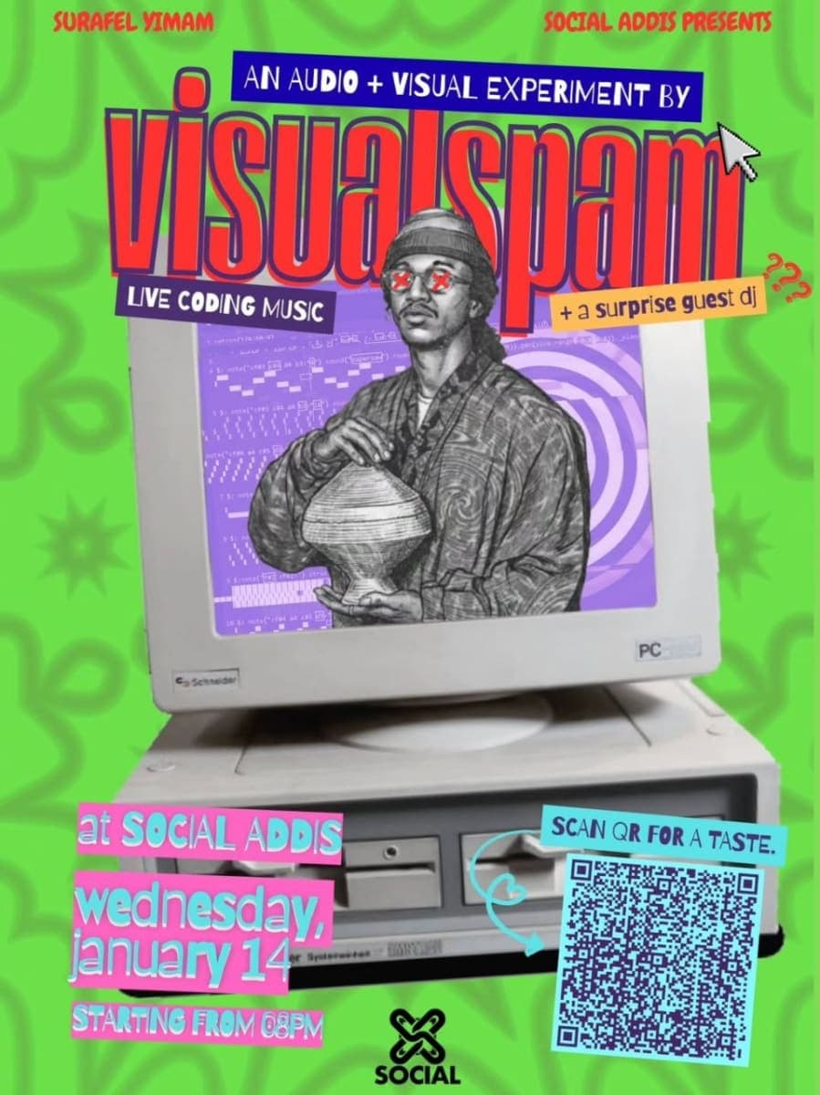 Visualspam: Audio and Visual Experiment at Social Addis