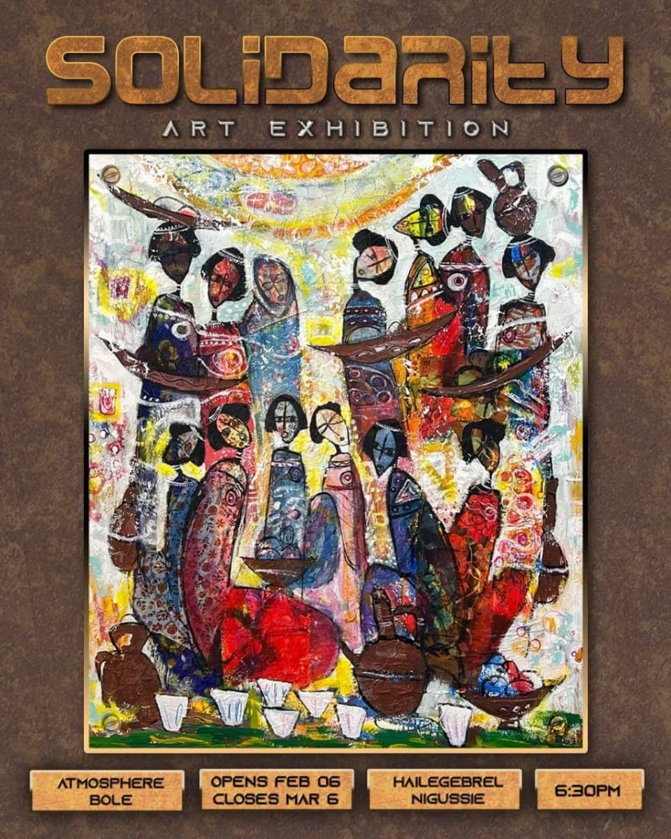 Solidarity Art Exhibition by Hailegebrel Nigussie