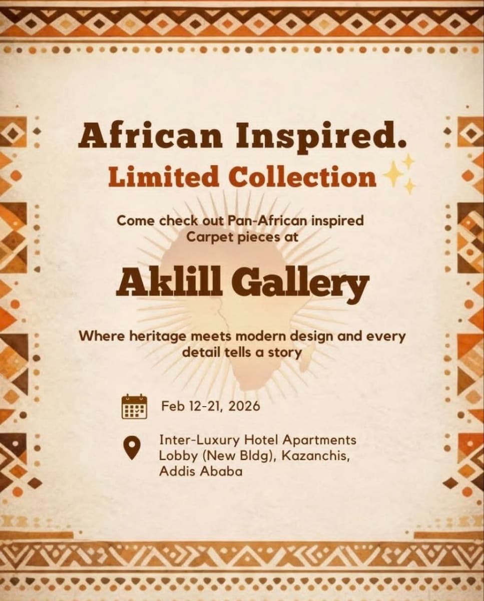 Pan-African Inspired Carpet Exhibition at Aklill Gallery