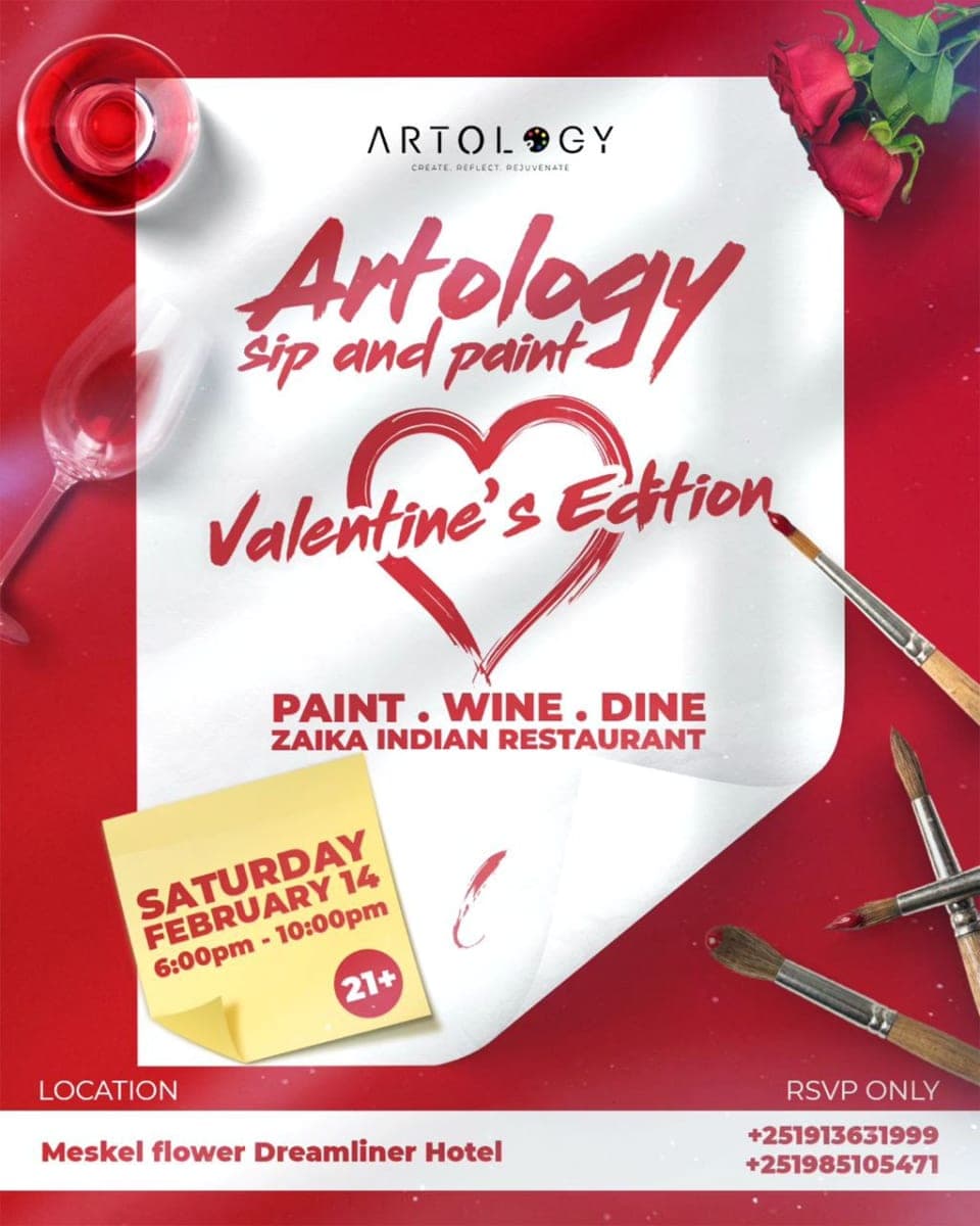 Valentine's Day Sip and Paint at Zaika Indian Restaurant