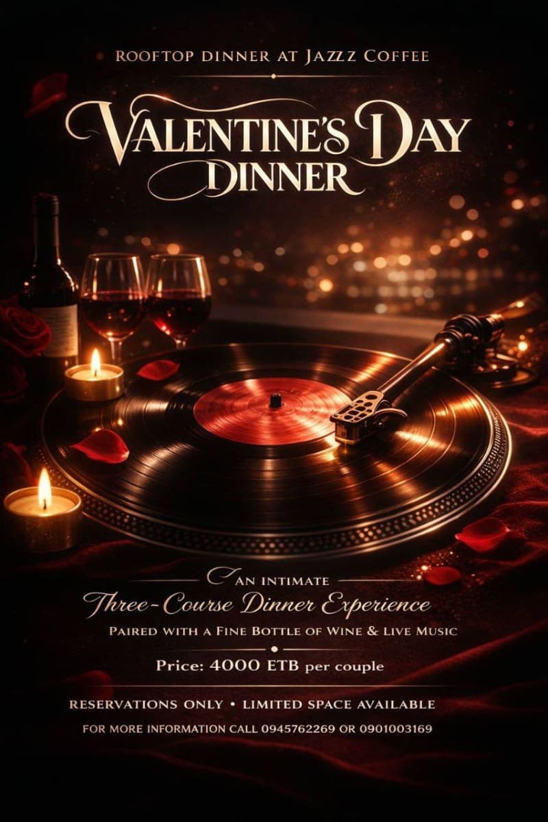 Jazz Coffee Valentine's Day Rooftop Dinner