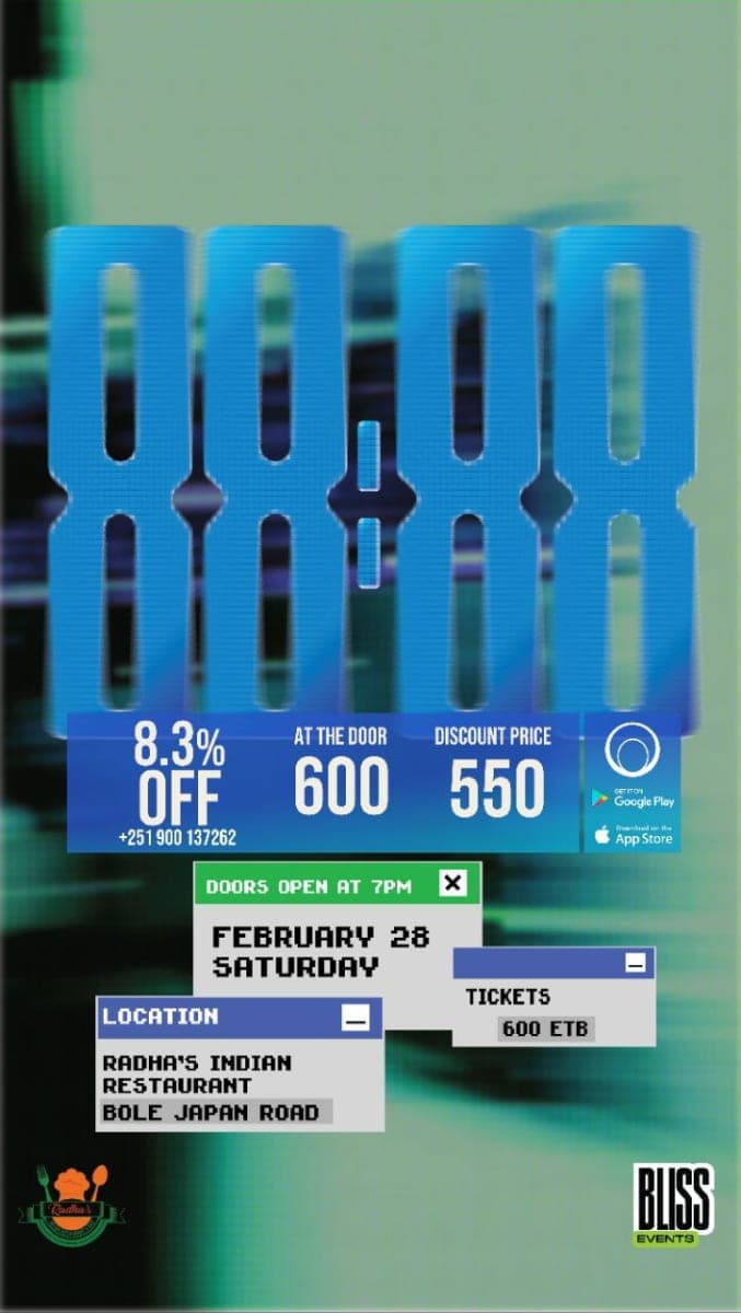 88:88 - Deep House Event at Radha's Indian Restaurant