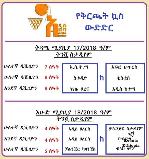 የቅርጫት ኳስ ውድድር (Basketball Tournament)