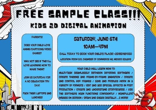 FREE SAMPLE CLASS! Kids 2D Digital Animation