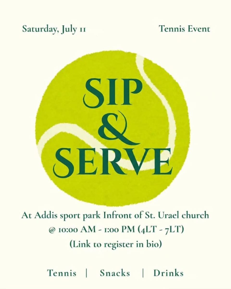 Sip & Serve Tennis Event