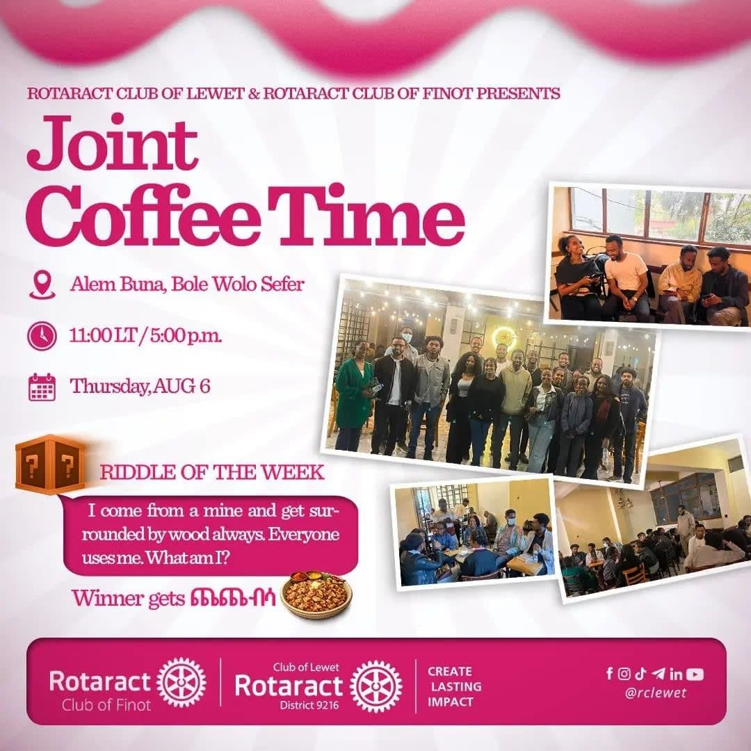 Joint Coffee Time Gathering: Rotaract Club of Lewet and Rotaract Club of Finot
